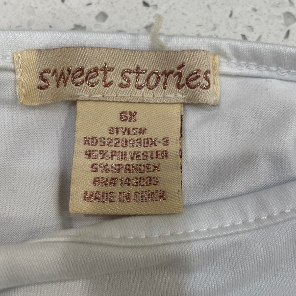 Girls Floral Lace Vest and T-Shirt Set size small - Picture 4 of 7